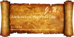 Jankovics Manfréda névjegykártya